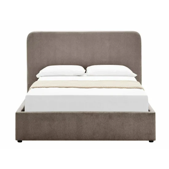 Ліжко двоспальне м'яке Lumia Raven 160×200 Темно-бежева тканина 13