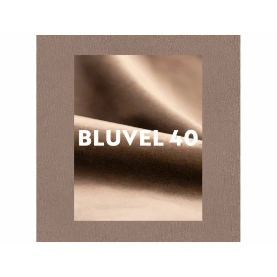 Кровать двухспальная мягкая Lumia Velvet 140×200 Темно-бежевая велюр Bluvel 15