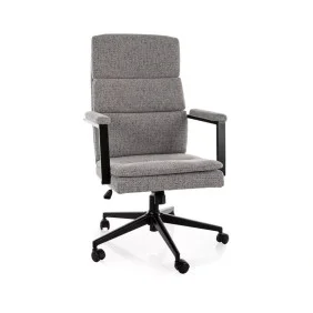 Кресло офисное компьютерное поворотное Q-090 Noelle Серая ткань / Черный каркас