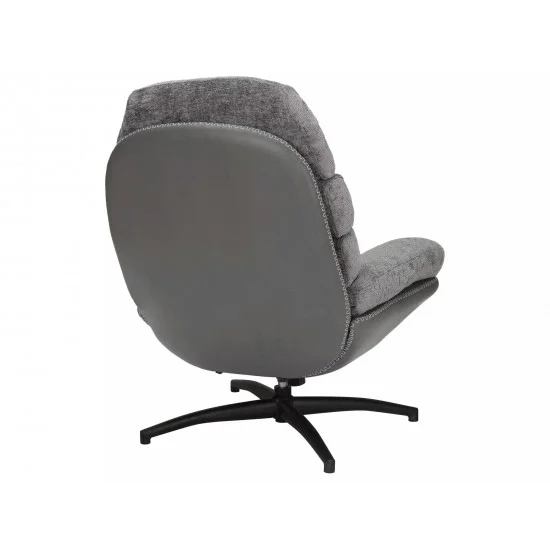 Крісло GISELLE сіре Тк.240 / сіре шкіра синт. Тк.243 GISELLESZ 4