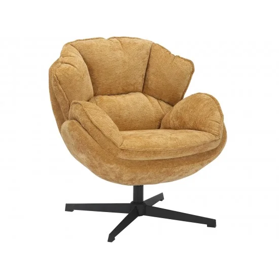 Крісло BETTY чорний каркас / карі Тк.248 BETTYCU 1