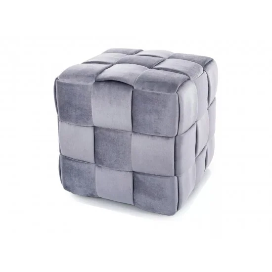 Пуф CASEL VELVET серый Тк.252 CASELVSZ 1