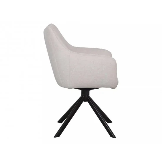 Стілець кухонний AZALIA VELVET чорний каркас / світлий беж BL.30 AZALIAVCJBE 5