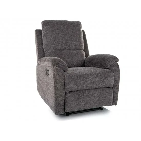 Крісло-реклайнер розкладне SPENCER 1 RAVEN сіре 15 SPENCER1RASZ15 1