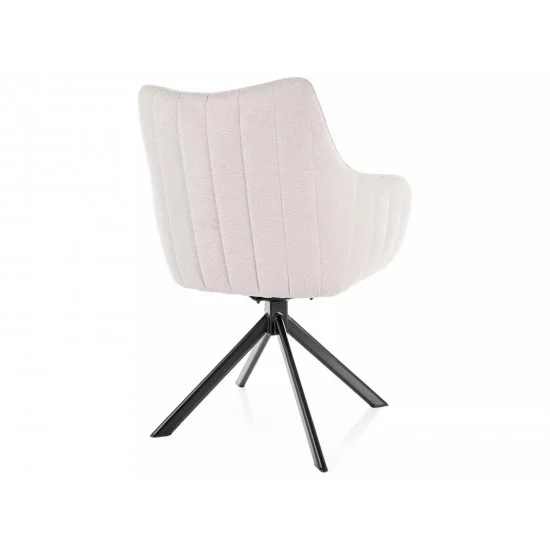 Стілець кухонний AZALIA VELVET чорний каркас / світлий беж BL.30 AZALIAVCJBE 2
