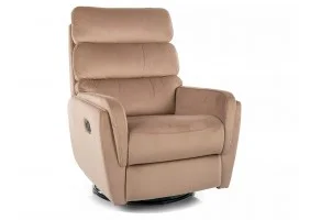 Кресло-реклайнер раскладное ARGOS VELVET беж BL.28 ARGOSVBE