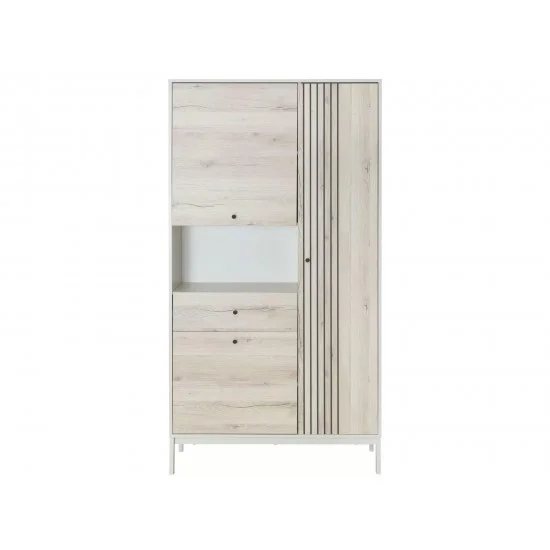 Стеллаж FROST R1 дуб альпийский / белый FROSTR1 3