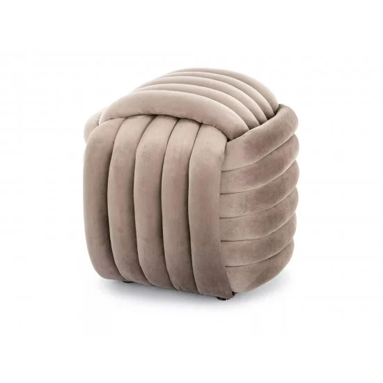 Пуф BRUNI VELVET темный беж Тк.251 BRUNIVCB 1