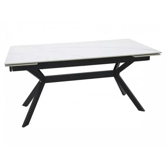 Стол обеденный раскладной IMPERIA 160(220)*90 белый / черный IMPERIABC160 5