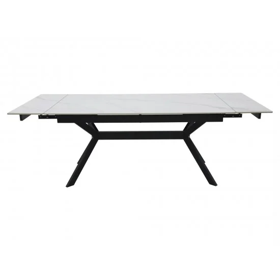 Стол обеденный раскладной IMPERIA 160(220)*90 белый / черный IMPERIABC160 6