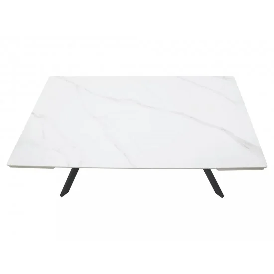 Стол обеденный раскладной IMPERIA 160(220)*90 белый / черный IMPERIABC160 3