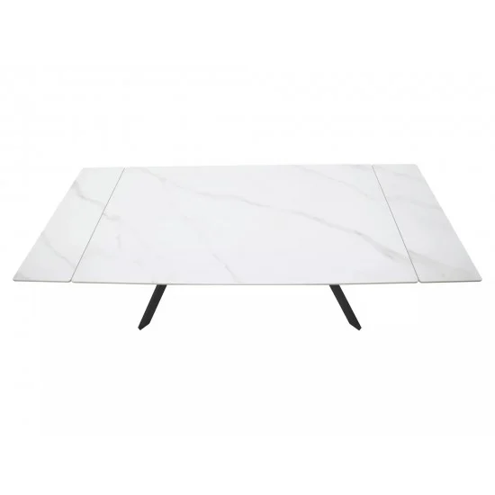 Стол обеденный раскладной IMPERIA 160(220)*90 белый / черный IMPERIABC160 4