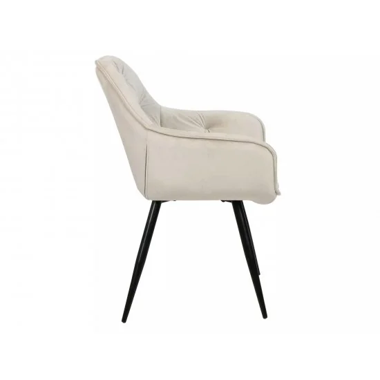 Стул кухонный CHERRY VELVET черный каркас / светлый беж BL.30 CHERRYVCJBE30 5