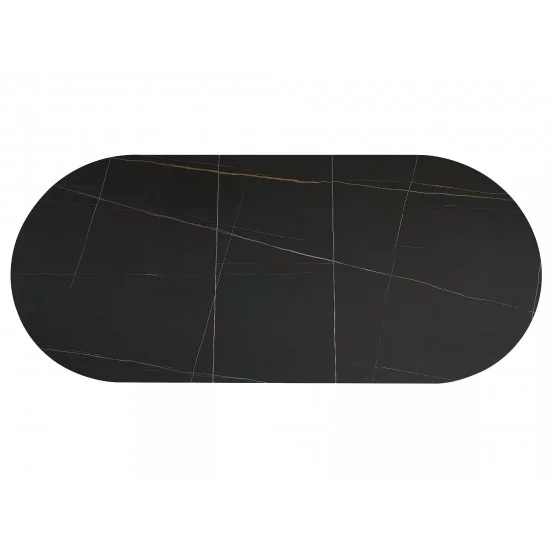 Стол обеденный раскладной GASTON CERAMIC 140(180)*80 черный GASTONC140 2