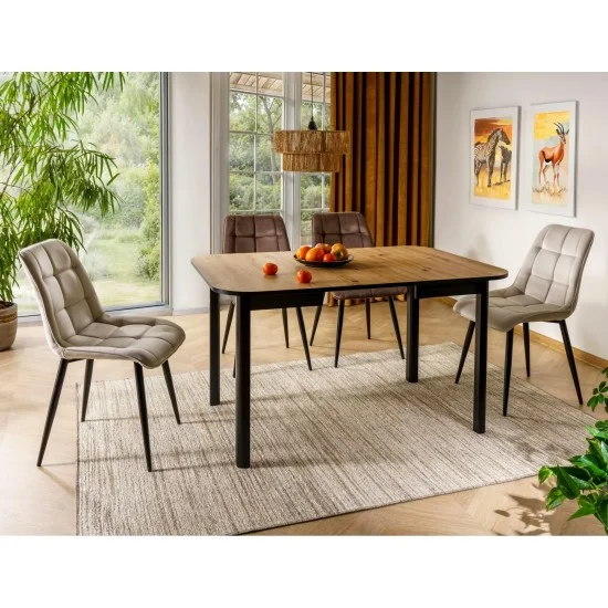 Стул кухонный CHIC VELVET черный каркас / светлый беж BL.30 CHICVCJBE 2