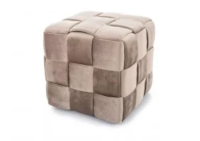 Пуф CASEL VELVET темний беж Тк.251 CASELVCBE