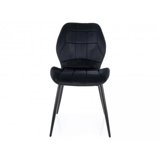 Стілець кухонний JAKE VELVET чорний каркас / чорний BL.19 JAKEVCC 3