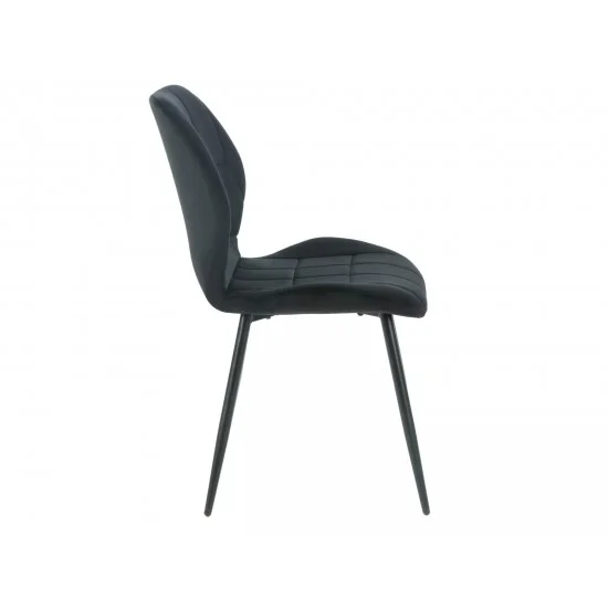 Стілець кухонний JAKE VELVET чорний каркас / чорний BL.19 JAKEVCC 5