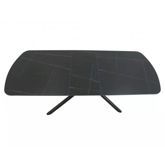 Стол обеденный раскладной VECTOR 180(220)*90 черный VECTORC180 3