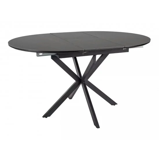 Стол обеденный раскладной GASTON CERAMIC 100(135)*100 черный GASTONC100 1