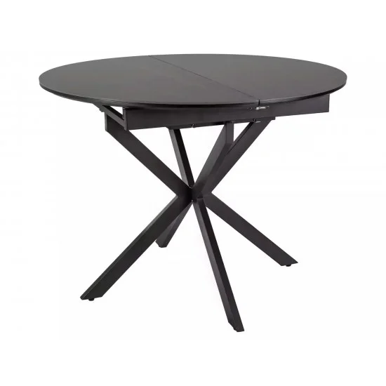 Стол обеденный раскладной GASTON CERAMIC 100(135)*100 черный GASTONC100 5