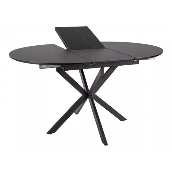Стол обеденный раскладной GASTON CERAMIC 100(135)*100 черный GASTONC100 3