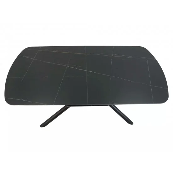 Стол обеденный раскладной VECTOR 180(220)*90 черный VECTORC180 6
