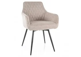 Стул кухонный MARLO BREGO черный каркас / светлый беж 31 MARLOBRCJBE