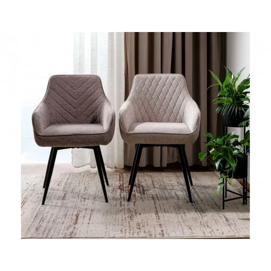 Стул кухонный MARLO BREGO черный каркас / светлый беж 31 MARLOBRCJBE 2