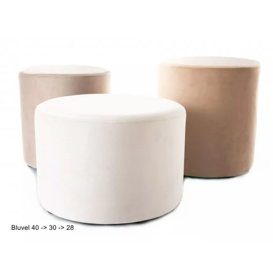 Пуф DOTI A VELVET беж BL.28 d.43 DOTIAV28 3