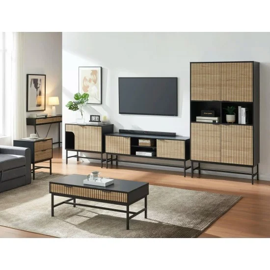 Тумба RTV MAGO RTV1 40х150 дуб / чорний мат MAGORTV1 2