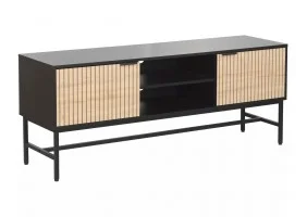 Тумба RTV MAGO RTV1 40х150 дуб / чорний мат MAGORTV1