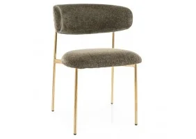 Стілець кухонний ELTON RAVEN золотий каркас / оливковий 78 ELTONRZLOL