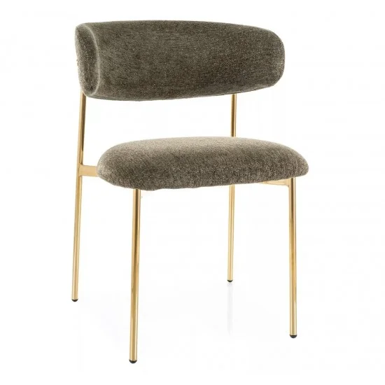 Стілець кухонний ELTON RAVEN золотий каркас / оливковий 78 ELTONRZLOL 1