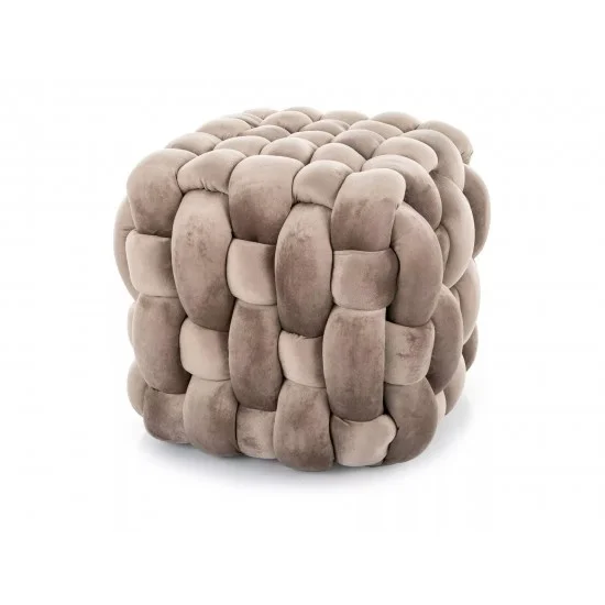 Пуф FARIS VELVET темный беж Тк.251 FARISCBE 1
