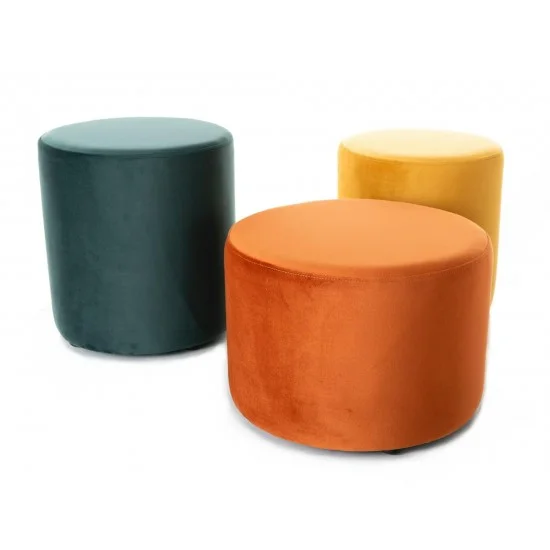 Пуф DOTI B VELVET карри BL.68 d.38 DOTIBV68 2