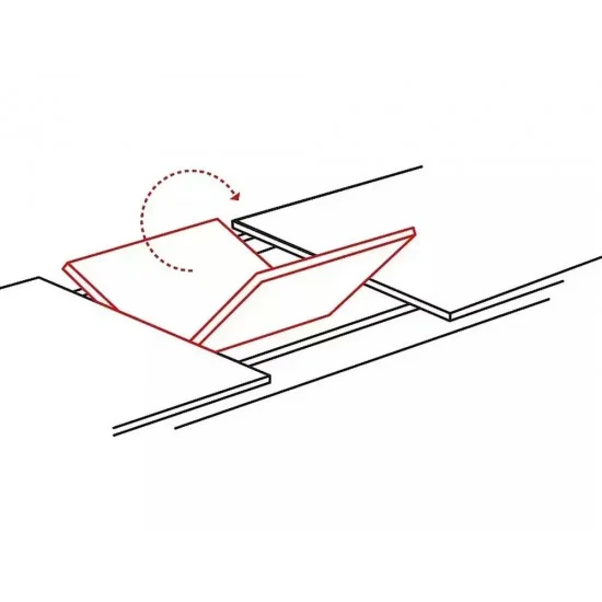 Стол обеденный раскладной FRESNO дуб артизан / черный каркас 120(180)X80 FRESNODAC1201 8