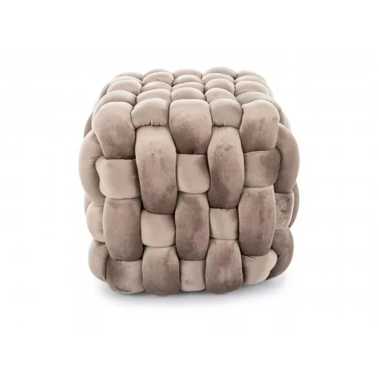 Пуф FARIS VELVET темный беж Тк.251 FARISCBE 2