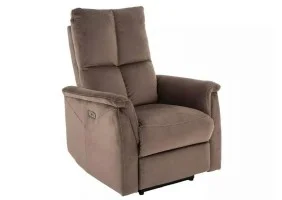 Кресло-реклайнер раскладное NEPTUN VELVET капучино BL.38 NEPTUNVCA