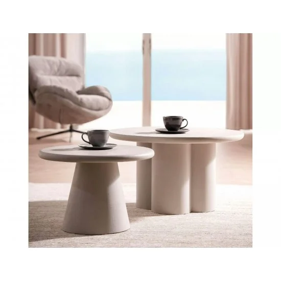 Журнальний столик ROSALIA світло-сірий d.80 ROSALIAJSZ 2