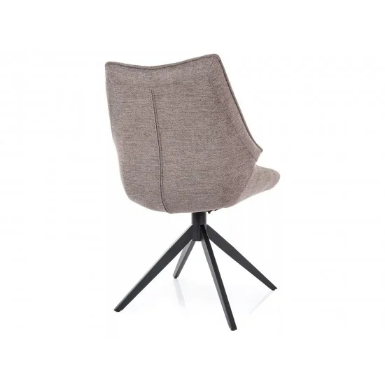 Стілець кухонний CODA BREGO чорний каркас / беж 34 CODABRCBE 2