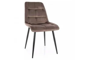 Стул кухонный CHIC VELVET черный каркас / капучино BL.38 CHICVCCA