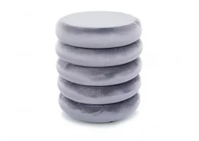 Пуф CALVI VELVET серый Тк.252 CALVIVSZ