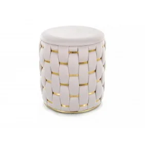 Пуф TIARA VELVET светлый беж Тк.250 TIARAVJBE