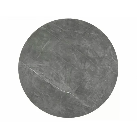 Стол обеденный раскладной ANGEL II 120(160)*120 серый эф.мрамора / черный ANGELIISZC120 5