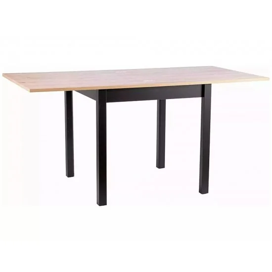 Стол обеденный раскладной FLIP 60(120)*80 дуб артизан / черный FLIPDAC60 1