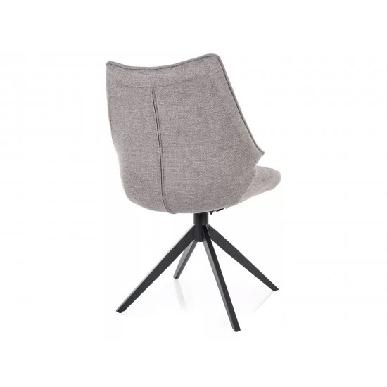 Стілець кухонний CODA BREGO чорний каркас / сірий 07 CODABRCSZ 3