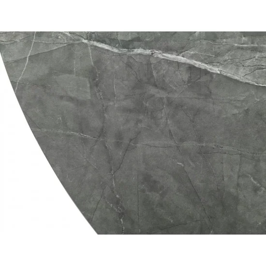 Стол обеденный раскладной ANGEL II 120(160)*120 серый эф.мрамора / черный ANGELIISZC120 4