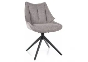 Стілець кухонний CODA BREGO чорний каркас / сірий 07 CODABRCSZ