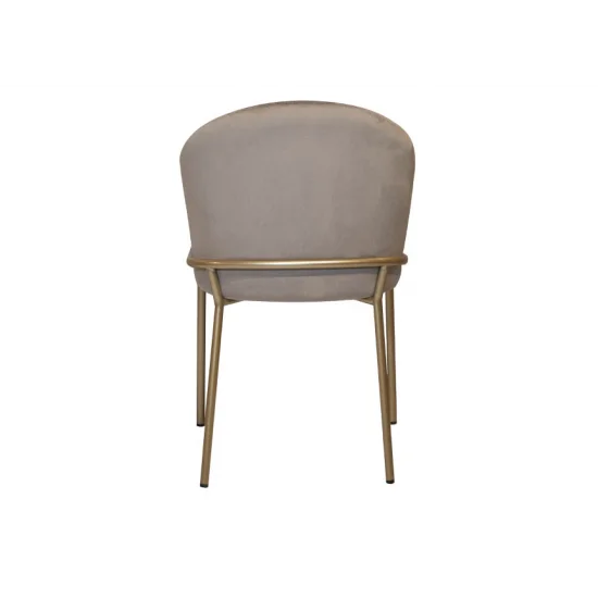 Стул Милтон металл сиденье ткань 500x560x825 бежевый золото 10
